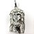 Pingente Face de Cristo Grande - Prata 925 - Imagem 4