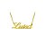 Colar Com Nome Personalizado / Nome simples - Ouro 18k - Imagem 2