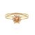 Anel Calice (Vermelho / Laranja claro / Azul) - Ouro 18K - Imagem 1