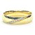 Par de Alianças 5mm com 7 Pedras Áustria - Ouro 18k - Imagem 4