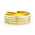 Par de Alianças Bodas Argentina 6,5 mm - Ouro 18k - Imagem 2