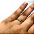 Par de Alianças Bodas Barbados 3,5 mm Ouro Amarelo e Branco 18k - Imagem 3