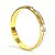 Par de Alianças Bodas Barbados 3,5 mm Ouro Amarelo e Branco 18k - Imagem 1