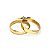 Par de Alianças Canadá + Anel Calice - Ouro 18K - Imagem 1