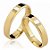 Par de Alianças 4MM Romenia - Ouro 18K - Imagem 1