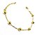 PULSEIRA ESFERAS BANHADA A OURO - Imagem 1