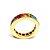 Anel com Pedras Coloridas de Zircônia - Ouro 18k - Imagem 4