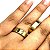 Par de Aliança 6mm com 1 Pedra Belize -  Ouro 18k - Imagem 3