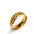 Par de Alianças 6mm Com Três Pedras de Zircônia - Comores Ouro 18 k - Imagem 1
