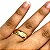 Par de Alianças 6mm Com Três Pedras de Zircônia - Comores Ouro 18 k - Imagem 3