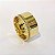 Par de Alianças 10mm com 50 Pedras de Zircônia - Egito - Ouro 18k - Imagem 2