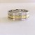 Bodas Ruanda - 5 mm Ouro Amarelo e Branco - Imagem 1
