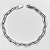 Pulseira Masculina - Elo cadeado 4mm - Prata 925 - Imagem 1