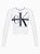 Camiseta Crop Ml Branco Calvin Klein - 6040900 - Imagem 1