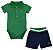 Conjunto Body C/ Shorts Verde Grow Up - 420013 - Imagem 1