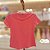 Camiseta Tee Shirt Rosa Tommy - 05242 - Imagem 3