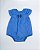 Romper Babados Feito de Tricoline Algodão e Elastano Azul Claro Um Mais Um-897105 - Imagem 1