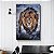 Quadro Decorativo para Sala Leão Caminhando no Gelo - Imagem 3