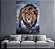 Quadro Decorativo para Sala Leão Caminhando no Gelo - Imagem 1