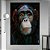 Quadro Decorativo Macaco Aquarela - Imagem 1