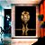 Quadro Decorativo Pintura Leão Dourado fundo Preto - Imagem 5