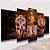Mosaico 5 Peças para Sala  Família de Leões com 2 Filhotes - Imagem 1