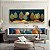 Quadro Decorativo Sala de Estar Pintura Folhas - Imagem 1