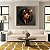 Quadro Decorativo Sala de Estar Pintura Flor - Imagem 1