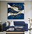 Quadro Decorativo Sala de Estar Pintura Peixinhos - Imagem 1