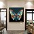 Quadro Decorativo Sala de Estar Pintura Borboleta - Imagem 1