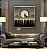 Quadro Decorativo Sala de Estar Pintura Lobo rugido - Imagem 1