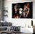 Quadro Decorativo Sala de Estar Pintura Leão com Cristo - Imagem 1