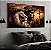 Quadro Decorativo Sala de Estar Pintura Leão com Jesus - Imagem 1