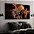 Quadro Decorativo Sala de Estar Pintura Leão com Jesus - Imagem 1