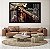 Quadro Decorativo Sala de Estar Pintura Leão e Jesus - Imagem 1