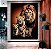 Quadro Decorativo Sala de Estar Pintura Leão Com Filhotes - Imagem 1