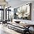 Quadro Decorativo Sala de Estar Pintura Flor Branca - Imagem 1