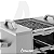 Churrasqueira Ecológica Para Apartamento A Carvão Aço Inox 430 50x40 New Eco Mec Grill - Imagem 3