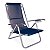 Cadeira Reclinável Com 5 Posições Alumínio Plus Azul MOR - Imagem 1