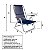 Cadeira Reclinável Com 5 Posições Alumínio Plus Azul MOR - Imagem 9