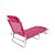 Cadeira Espreguiçadeira Alumínio Mor Rosa  MOR - Imagem 3
