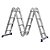 Escada Multifuncional 4x4 com Plataforma 16 Degraus Mor - Imagem 3