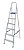 Escada De Alumínio Dobrável 6 Degraus Pequenos Reparos Mor - Imagem 1