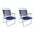 Duas Cadeiras de Praia Oversize Azul-Escuro 140kg Mor - Imagem 6