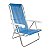 Kit 2 Cadeiras de Praia Reclinável 8 Posições Azul Claro Mor - Imagem 2