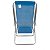 Kit 2 Cadeiras de Praia Reclinável 8 Posições Azul Claro Mor - Imagem 6