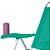 Kit 2 Cadeiras de Praia Boreal Porta-Copos Verde Mor - Imagem 3