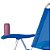 Kit 4 Cadeiras de Praia Boreal com Porta-Copo Azul-claro Mor - Imagem 2