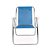 Kit 6 Cadeiras de Praia Alta Alumínio Azul Claro 110kg Mor - Imagem 3