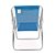 Kit 6 Cadeiras de Praia Alta Alumínio Azul Claro 110kg Mor - Imagem 4